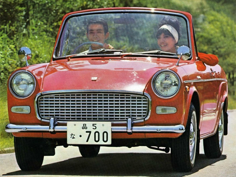Toyota Publica (UP10S) 1 поколение, открытый кузов (10.1963 - 04.1969)